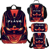 The Flash 15 inches School Backpack Lunch Bag Shoulder Bag Pencil Case 4 Pieces Combo
