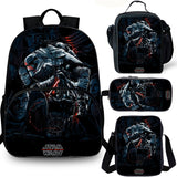 Star Wars Kids 15" School Backpack Lunch Bag Shoulder Bag Pencil Case 4PCS