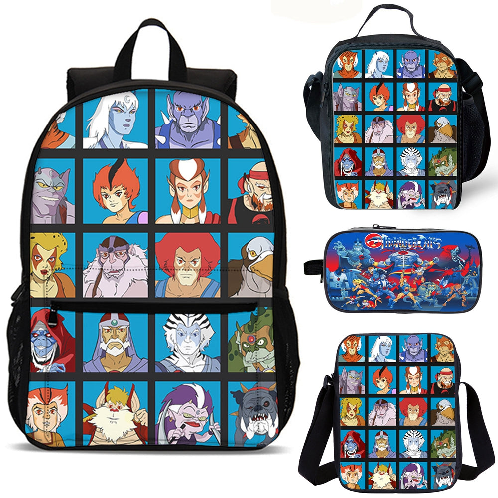 Thundercats Kids School Merch 18 inches School Backpack Lunch Bag Shoulder Bag Pencil Case