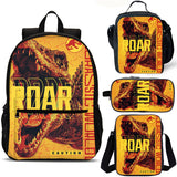 Dinosaur Kids School Merch 4PCS 18 inches School Backpack Lunch Bag Shoulder Bag Pencil Case