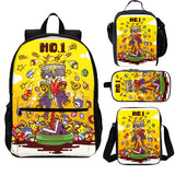 Super Mario 4 Pieces Combo 18 inches School Backpack Lunch Bag Shoulder Bag Pencil Case