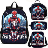 Kids Spiderman School Merch 18 inches School Backpack Lunch Bag Shoulder Bag Pencil Case