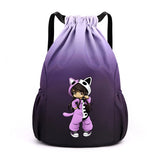 Aphmau Drawstring Backpack Large Gym Bag Water Resistant Sports Bag Ideal Present