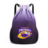 Minnesota Drawstring Backpack American Football Large Gym Bag Water Resistant Sports Bag