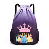 Princess Drawstring Backpack Large Gym Bag Water Resistant Sports Bag Ideal Present