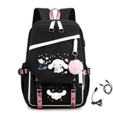 Cinnamoroll Kid's 17 inches School Backpack with USB Charging Port