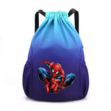 Spiderman Drawstring Backpack Large Gym Bag Water Resistant Sports Bag Ideal Present