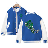 Dallas Jacket for Kids Ice Hockey Varsity Jacket Cotton Made Medium Thickness