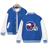 Kid's Minnesota Jacket American Football Varsity Jacket Cotton Made Jacket