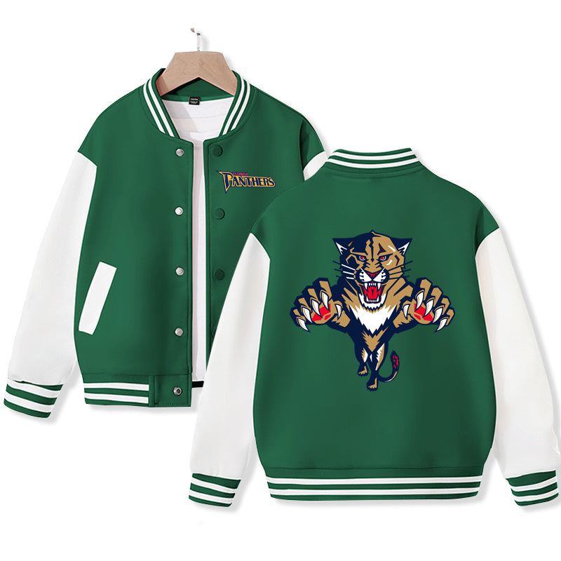 Florida Jacket for Kids Ice Hockey Varsity Jacket Cotton Made Medium Thickness