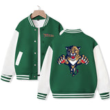 Florida Jacket for Kids Ice Hockey Varsity Jacket Cotton Made Medium Thickness
