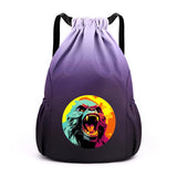 King Kong Drawstring Backpack Large Gym Bag Water Resistant Sports Bag Ideal Present