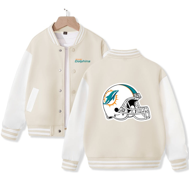 Kid's Miami Jacket American Football Varsity Jacket Cotton Jacket Ideal Gift