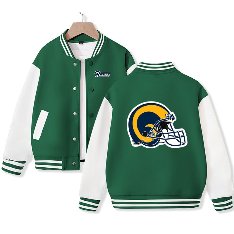 Kids' Los Angeles Varsity Jacket American Football Varsity Jacket Cotton Made