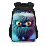 Furry Monster Kid's Elementary School Bag Kindergarten Backpack