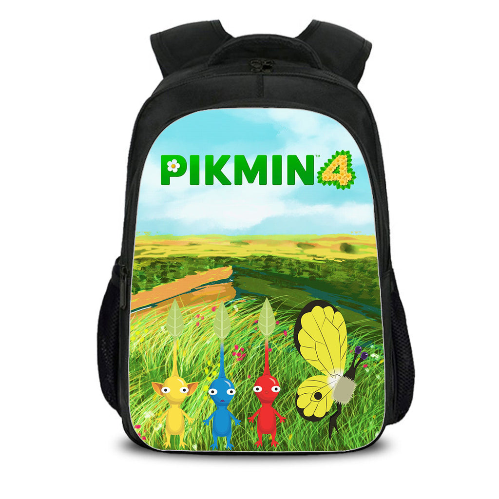 Pikmin 4 Kid's Elementary School Bag Kindergarten Backpack