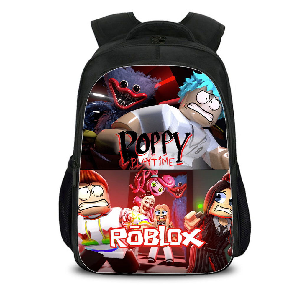 Roblox Poppy Playtime School Backpack Shoulder Bag Pencil Case 3 Pieces Combo