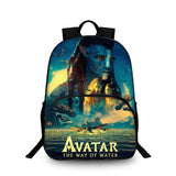 Avatar Kids 15" Backpack Water Bottle Side Pouches Kid's School Bookbag