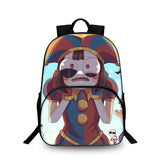 The Amazing Digital Circus Kids 15" Backpack Water Bottle Side Pouches Kid's School Bookbag