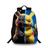 Pikachu Kids 15" Backpack Water Bottle Side Pouches Kid's School Bookbag