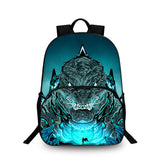 Godzilla Kids 15" Backpack Water Bottle Side Pouches Kid's School Bookbag