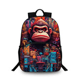 Donkey Kong Kids 15" Backpack Water Bottle Side Pouches Kid's School Bookbag