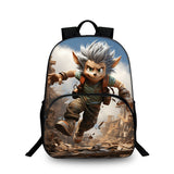 Sonic Kids 15" Backpack Water Bottle Side Pouches Kid's School Bookbag