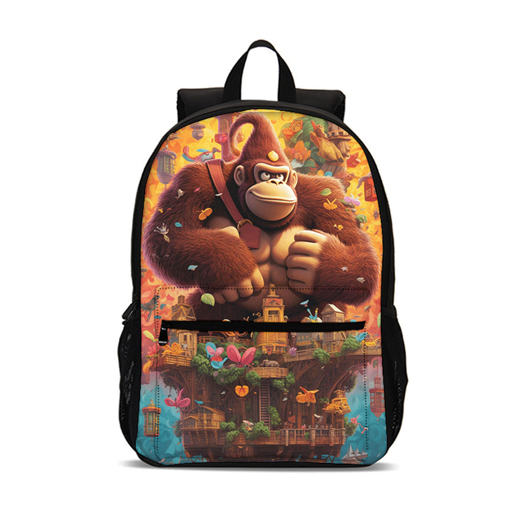Donkey Kong Kids 18 inches Backpack School Bag for Kids Large Capacity