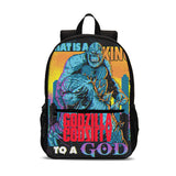 Kids Godzilla 18 inches Backpack School Bag for Kids Large Capacity