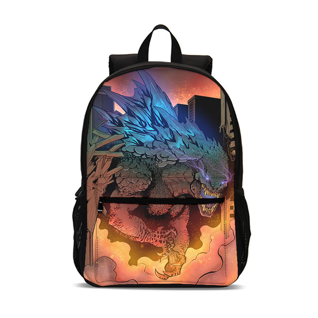 Kids Godzilla 18 inches Backpack School Bag for Kids Large Capacity