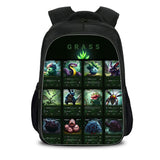 Grass Type Pokemon School Backpack Shoulder Bag Pencil Case 3 Pieces Combo