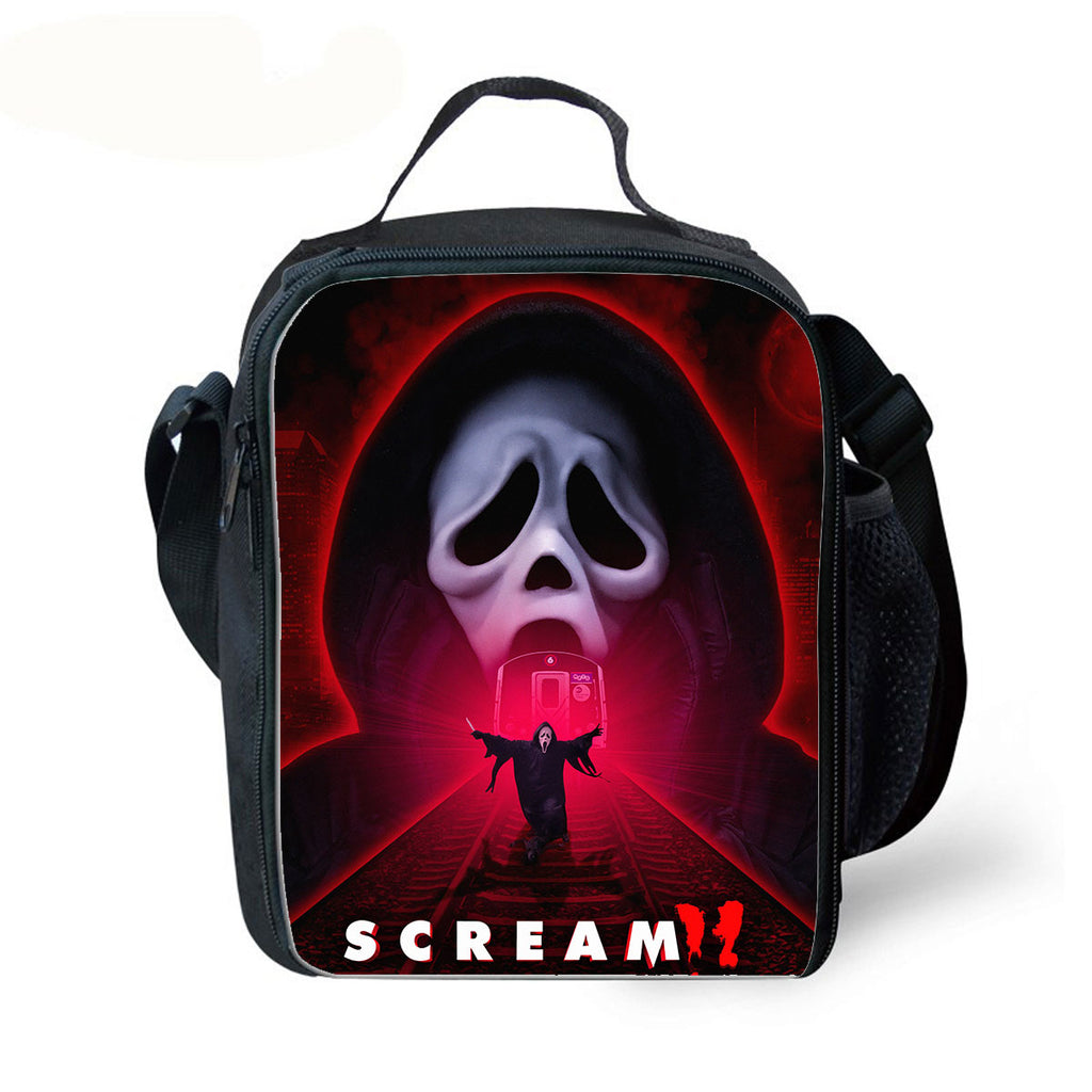 Scream Ghostface Lunch Bag Kid's Insulated Lunch Box Waterproof