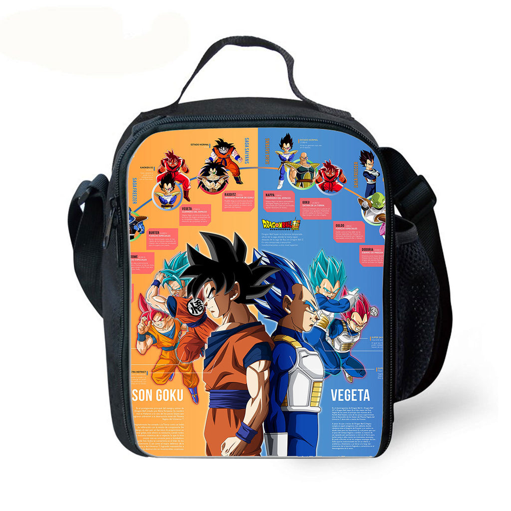 Kids Dragon Ball Goku Lunch Box Graphic Print Insulated Lunch Bag Waterproof