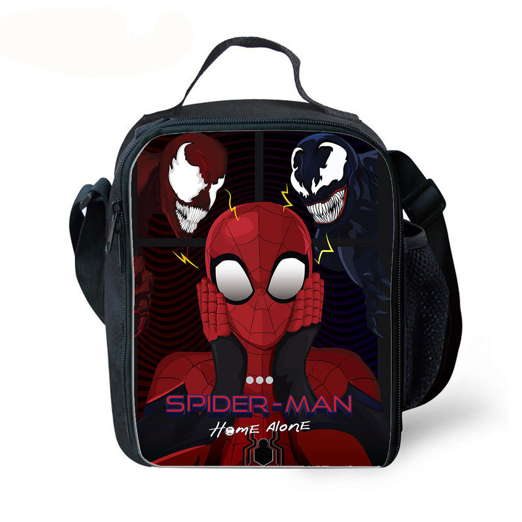 Kids Spiderman Lunch Box Graphic Print Insulated Lunch Bag Waterproof
