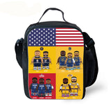 Basketball All-Star Lunch Bag Kids Insulated Lunch Box Waterproof