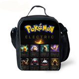 Electric Type Pokemon Kid's School Backpack Lunch Bag Shoulder Bag Pencil Case 4 Pieces Combo
