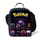 Psychic Type Pokemon Kid's School Backpack Lunch Bag Shoulder Bag Pencil Case 4 Pieces Combo