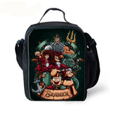 Aquaman 4 Pieces Combo 18 inches School Backpack Lunch Bag Shoulder Bag Pencil Case