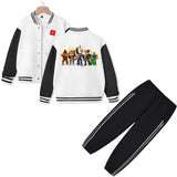 Roblox Varsity Jacket and Pants 2 Pieces Outfit Kids Clothing Suit Ideal Gift