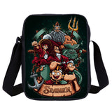 Aquaman Popeye One Piece Luffy School Backpack Shoulder Bag Pencil Case 3 Pieces Combo
