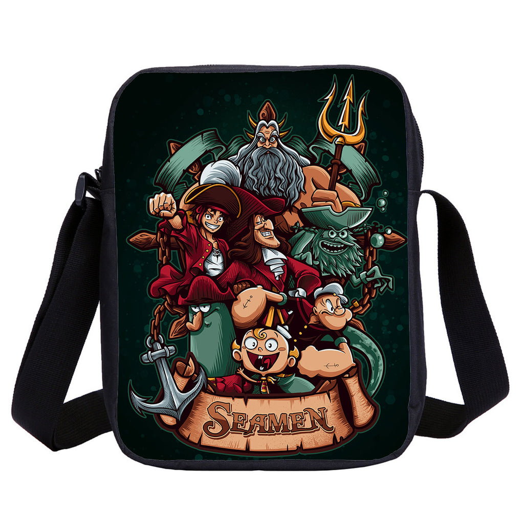 Aquaman 4 Pieces Combo 18 inches School Backpack Lunch Bag Shoulder Bag Pencil Case