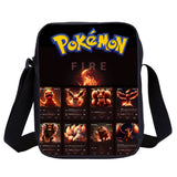 Fire Type Pokemon School Backpack Shoulder Bag Pencil Case 3 Pieces Combo