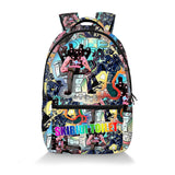 Skibidi Toilet Backpack for Kids Allover Print Bag Mesh Side Pockets 16" Bookbag