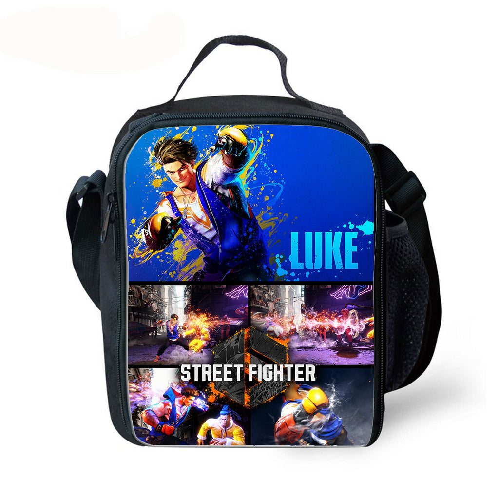 Street Fighter Lunch Bag Kid's Insulated Lunch Box Waterproof