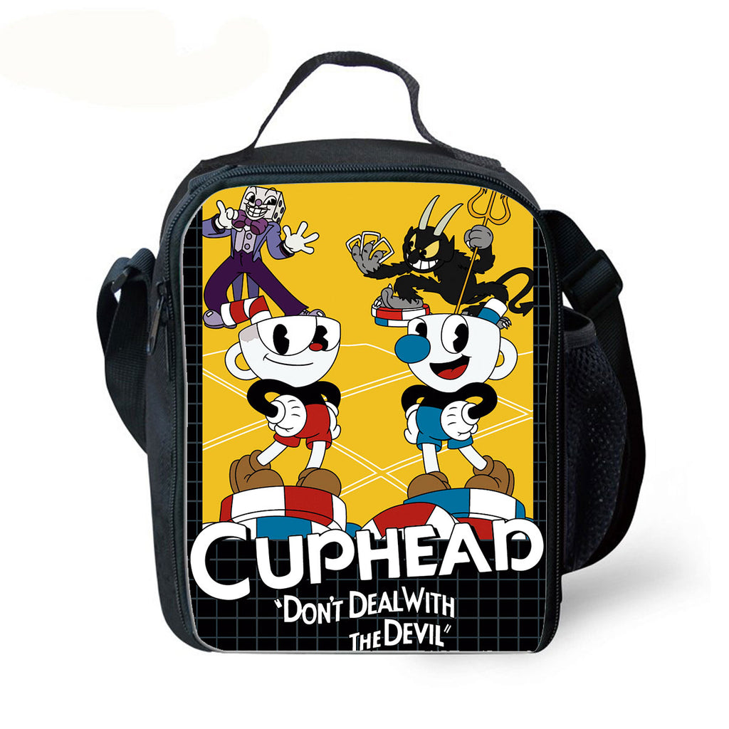Cuphead Lunch Bag Kid's Insulated Lunch Box Waterproof