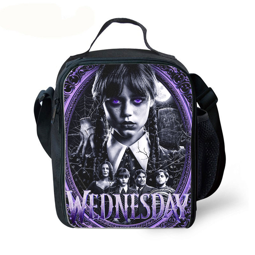 Wednesday Addams Lunch Bag Kid's Insulated Lunch Box Waterproof