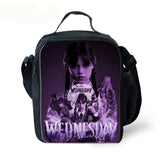 Wednesday Addams Lunch Bag Kid's Insulated Lunch Box Waterproof