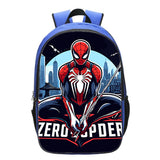 Kids Spiderman Backpack Blue School Bag Large Bookbags Trendy Spiderman Bag