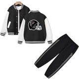 Atlanta American Football Varsity Jacket and Pants 2 Pieces Outfit Kids Clothing Suit Ideal Gift