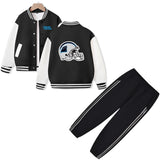 Carolina American Football Varsity Jacket and Pants 2 Pieces Outfit Kids Clothing Suit Ideal Gift